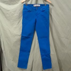 Blue Colorblock Denim Skinny Jeans